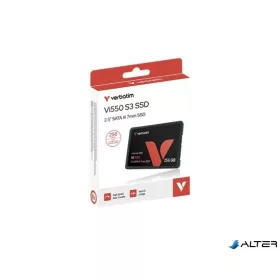   SSD (belső memória), 256GB, SATA 3, 460/560MB/s, VERBATIM "Vi550"