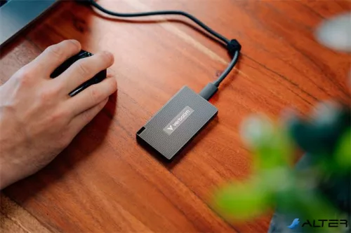 SSD (külső memória) 512GB, USB-C 3.2 Gen2, VERBATIM 'Metal Mini SSD', fekete