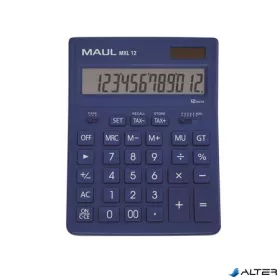   Számológép, asztali, 12 számjegy, MAUL "MXL 12", kék