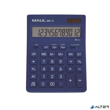 Számológép, asztali, 12 számjegy, MAUL "MXL 12", kék
