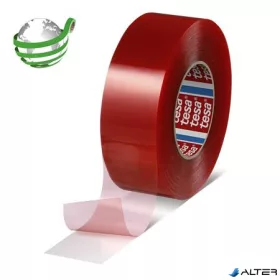   Ragasztószalag, kétoldalas, ipari, 19 mm x 50 m, TESA®, "4965 PET", áttetsző