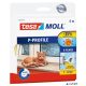 Ajtó- és ablaktömítő szalag, 9 mm x 6 m, TESA 'tesamoll® P profil', fehér