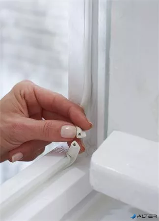 Ajtó- és ablaktömítő szalag, 9 mm x 6 m, TESA 'tesamoll® P profil', fehér