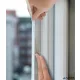 Ajtó- és ablaktömítő szalag, 9 mm x 6 m, TESA 'tesamoll® Premium Flexible', átlátszó