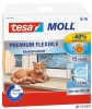 Ajtó- és ablaktömítő szalag, 9 mm x 6 m, TESA 'tesamoll® Premium Flexible', átlátszó