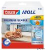 Ajtó- és ablaktömítő szalag, 9 mm x 6 m, TESA 'tesamoll® Premium Flexible', átlátszó