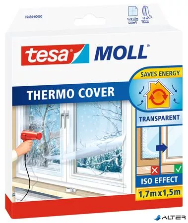 Ablakszigetelő fólia, 1,5 m x 1,7 m, TESA 'tesamoll®'