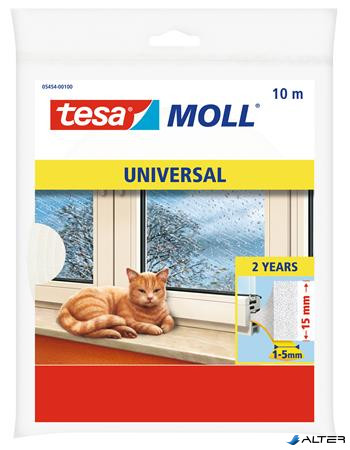 Ajtó- és ablaktömítő habszivacs, 15 mm x 10 m, TESA 'tesamoll®'