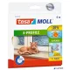 Ajtó- és ablaktömítő szalag, 9 mm x 6 m, TESA 'tesamoll® E profil', fehér