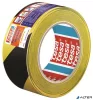 Jelölőszalag, 50 mm x 33 m, TESA 'Professional Premium', fekete-sárga