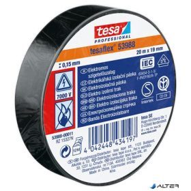   Szigetelőszalag, 19 mm x 20 m, TESA 'Professional', fekete