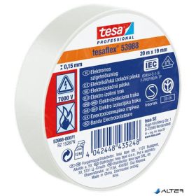   Szigetelőszalag, 19 mm x 20 m, TESA "Professional", fehér