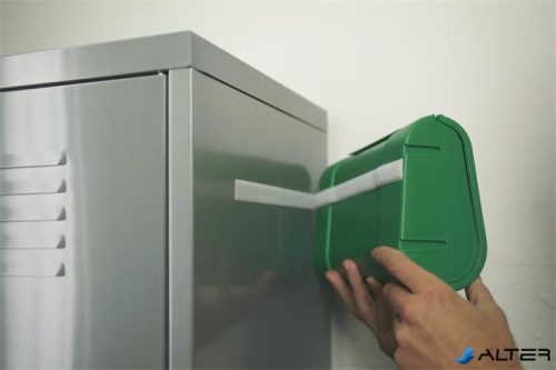 Tépőzár, öntapadó, 20 mm x 1 m, TESA 'On&Off', fekete