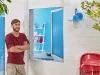 Szúnyogháló, ablakra, tépőzáras, 1,3 x 1,3 m,  TESA® "Comfort", fehér
