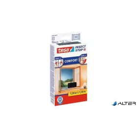   Szúnyogháló, ablakra, tépőzáras, 1,3 x 1,3 m,  TESA® "Comfort", fekete