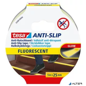   Csúszásgátló szalag, 25 mm x 5 m, TESA "Anti-Slip", fluoreszkáló