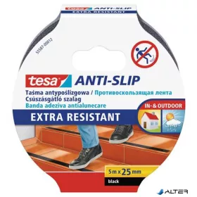   Csúszásgátló szalag, 25 mm x 5 m, TESA "Anti-slip", fekete
