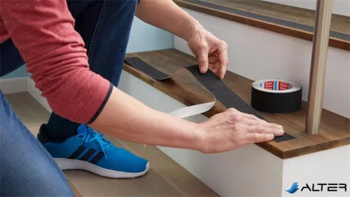 Csúszásgátló szalag, 25 mm x 5 m, TESA "Anti-slip", fekete