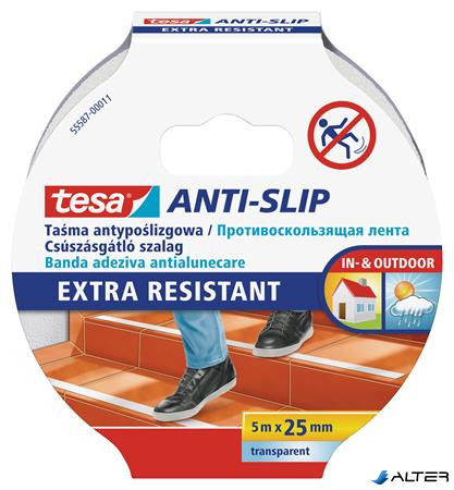 Csúszásgátló szalag, 25 mm x 5 m, TESA 'Anti-slip', átlátszó