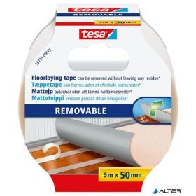   Ragasztószalag, kétoldalas, textilerősítésű, 50 mm x 5 m, TESA "Removable"