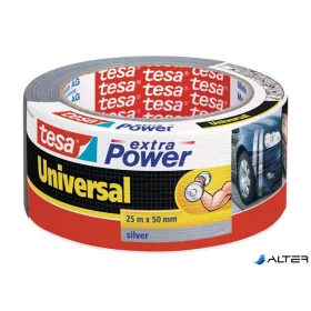   Ragasztószalag, 50 mm x 25 m, TESA "extra Power", ezüst