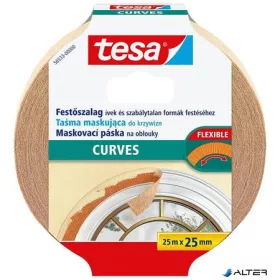   Festő- és mázolószalag, ívekhez, 25 mm x 25 m, TESA "Perfect Curves"