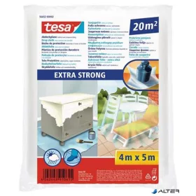   Takarófólia, lépésálló, extra erős, 5 m x 4 m, TESA 'Extra Strong'