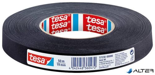 Ragasztószalag, textil erősítésű, 19 mm x 50 m, TESA "Extra Power", fekete
