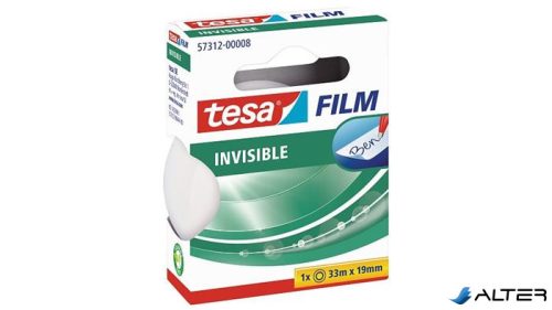 Ragasztószalag, írható, 19 mm x 33 m, TESA "Tesafilm", átlátszó