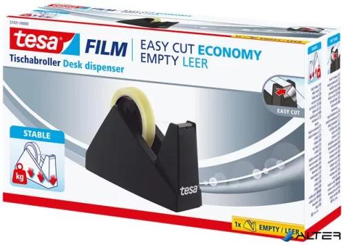 Csomagolószalag adagoló, asztali, TESA 'Easy Cut Economy'
