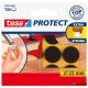 Filckorong, karcolásgátló, 22 mm, TESA "Protect", barna