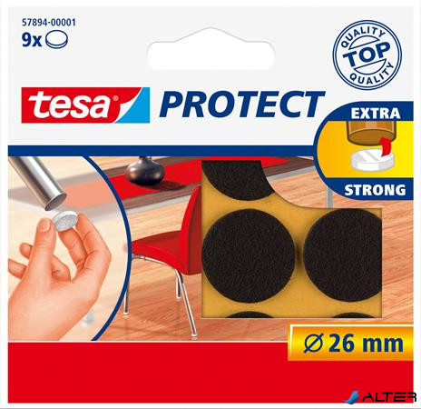 Filckorong, karcolásgátló, 26 mm, TESA "Protect®", barna
