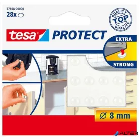   Zaj- és csúszásgátló korong, 8 mm, TESA "Protect", átlátszó