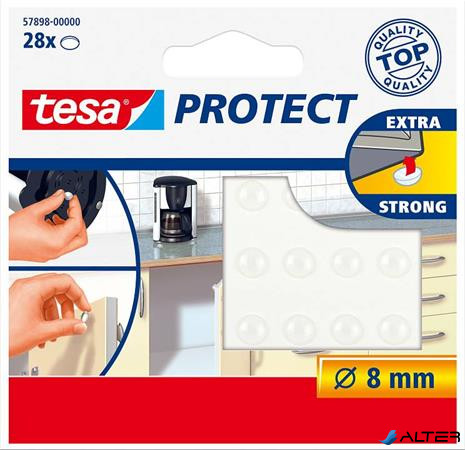 Zaj- és csúszásgátló korong, 8 mm, TESA 'Protect', átlátszó