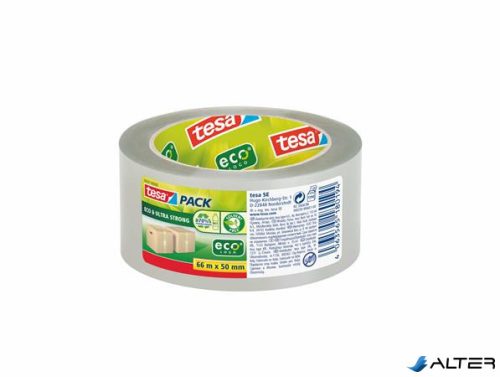 Csomagolószalag, 50 mm x 66 m, TESA 'Eco & Ultra Strong', átlátszó