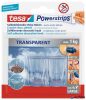 Műanyag akasztó ragasztócsíkkal, TESA 'Powerstrips®', átlátszó
