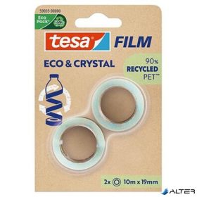   Ragasztószalag, 19 mm x 10 m, TESA "Eco&Crystal", átlátszó