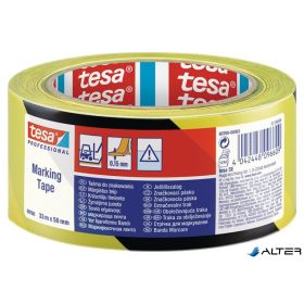   Jelölőszalag, 50 mm x 33 m, TESA 'Professional' fekete/sárga