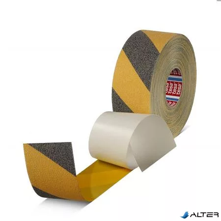 Csúszásgátló szalag, 50 mm x 15 m, TESA "Anti-Slip", fekete-sárga