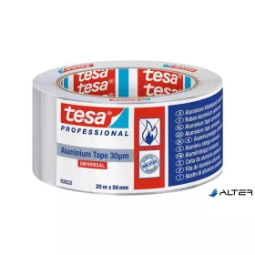   Alumínium szalag, 50 mm x 50 m, TESA® "Professional 63632", ezüst