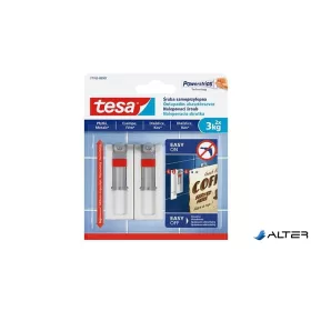   Akasztócsavar, öntapadó, állítható, TESA "Powerstrips®", sima felületre