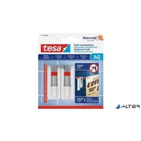   Akasztócsavar, öntapadó, állítható, TESA "Powerstrips®", sima felületre