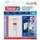 Akasztószög, öntapadó, állítható, TESA "Powerstrips®", sima felületre