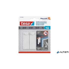   Akasztószög, öntapadós, TESA "Powerstrips®", érzékeny felületre