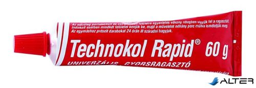 Ragasztó, folyékony, 60 g, TECHNOKOL "Rapid", piros