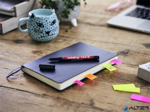 Alkoholos marker, OHP, 0,3 mm, EDDING "140 S", fekete