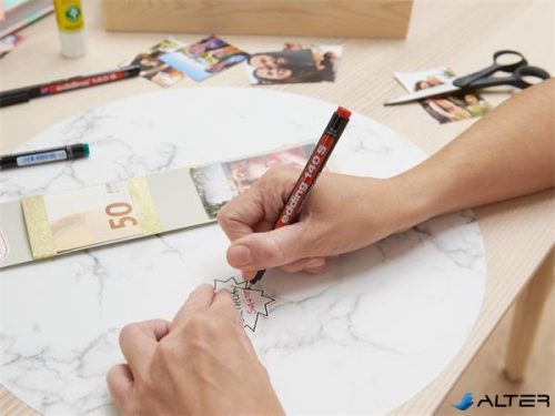 Alkoholos marker, OHP, 0,3 mm, EDDING "140 S", piros