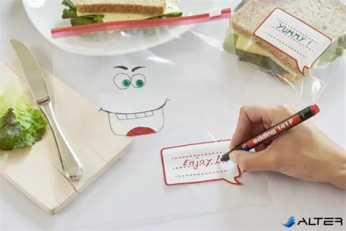 Alkoholos marker, OHP, 0,6 mm, EDDING "141 F", piros