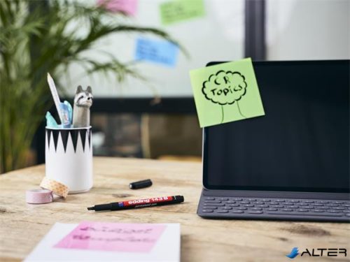 Alkoholos marker, OHP, 1 mm, EDDING "143 B", kék