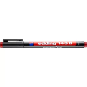 Alkoholos marker, OHP, 1 mm, EDDING "143 B", piros